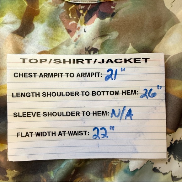 Liz Claiborne‎ 2 Pc Floral Sheer Top With Camisole Size Large Sleeveless Cottage - Picture 12 of 13